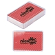 a red standard deck playing cards in custom box