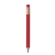 aerial view a red hex golf pencil with eraser, image 1 of 2