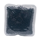 a black square aqua pearls gel beads hot / cold pack