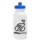 a white bottle & royal blue lid omni circular - 20 oz bike bottle