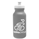 a silver bottle & white lid omni circular - 20 oz bike bottle