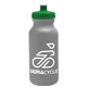 a silver bottle & green lid omni circular - 20 oz bike bottle