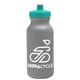 a silver bottle & teal lid omni circular - 20 oz bike bottle
