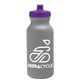 a silver bottle & violet lid omni circular - 20 oz bike bottle