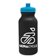 a black bottle & cyan lid omni circular - 20 oz bike bottle