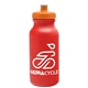 a red bottle & orange lid omni circular - 20 oz bike bottle