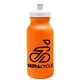a neon orange bottle & white lid omni circular - 20 oz bike bottle