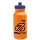 a orange bottle & navy blue lid omni circular - 20 oz bike bottle