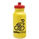 a yellow bottle & red lid omni circular - 20 oz bike bottle