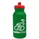 a kelly green bottle & red lid omni circular - 20 oz bike bottle