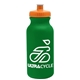 a kelly green bottle & orange lid omni circular - 20 oz bike bottle