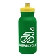 a kelly green bottle & yellow lid omni circular - 20 oz bike bottle