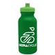a kelly green bottle & lime green lid omni circular - 20 oz bike bottle