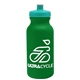 a kelly green bottle & teal lid omni circular - 20 oz bike bottle