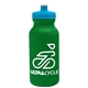 a kelly green bottle & cyan lid omni circular - 20 oz bike bottle