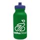 a kelly green bottle & navy blue lid omni circular - 20 oz bike bottle