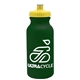 a dark green bottle & yellow lid omni circular - 20 oz bike bottle