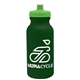 a dark green bottle & lime green lid omni circular - 20 oz bike bottle
