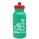 a turquoise bottle & red lid omni circular - 20 oz bike bottle
