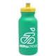 a turquoise bottle & yellow lid omni circular - 20 oz bike bottle
