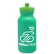 a turquoise bottle & lime green lid omni circular - 20 oz bike bottle