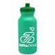 a turquoise bottle & green lid omni circular - 20 oz bike bottle