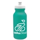 a teal bottle & white lid omni circular - 20 oz bike bottle
