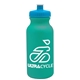 a teal bottle & cyan lid omni circular - 20 oz bike bottle