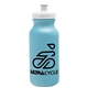 a light blue bottle & white lid omni circular - 20 oz bike bottle
