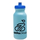 a light blue bottle & royal blue lid omni circular - 20 oz bike bottle