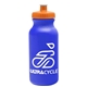 a royal blue bottle & orange lid omni circular - 20 oz bike bottle
