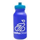 a royal blue bottle & cyan lid omni circular - 20 oz bike bottle