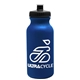 a metallic navy blue bottle & black lid omni circular - 20 oz bike bottle