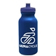 a metallic navy blue bottle & navy blue lid omni circular - 20 oz bike bottle