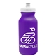 a violet bottle & white lid omni circular - 20 oz bike bottle