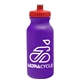 a violet bottle & red lid omni circular - 20 oz bike bottle