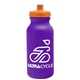 a violet bottle & orange lid omni circular - 20 oz bike bottle