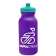 a violet bottle & teal lid omni circular - 20 oz bike bottle
