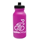 a fuchsia bottle & black lid omni circular - 20 oz bike bottle