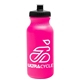 a hot pink bottle & black lid omni circular - 20 oz bike bottle