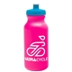 a hot pink bottle & cyan lid omni circular - 20 oz bike bottle