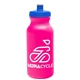 a hot pink bottle & royal blue lid omni circular - 20 oz bike bottle
