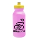 a awareness pink bottle & yellow lid omni circular - 20 oz bike bottle