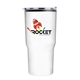 a white the carova - 18 oz stainless steel auto tumbler - full color imprint