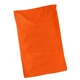 aerial view a orange microfiber rally towel, image 1 of 2