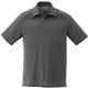 aerial view a heather dark charcoal (988) mens antero short sleeve polo, image 1 of 4