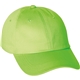 aerial view a light citron green (659) unisex apex chino twill ballcap, image 1 of 2