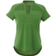 aerial view a juniper heather (655) womens antero short sleeve polo, image 1 of 4