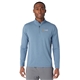 aerial view a superior blue heather (454) mens greatness wins core tech quarter zip, image 1 of 6