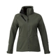 aerial view a loden (684) womens peyto waterproof softshell jacket with roll - away hood, image 1 of 8